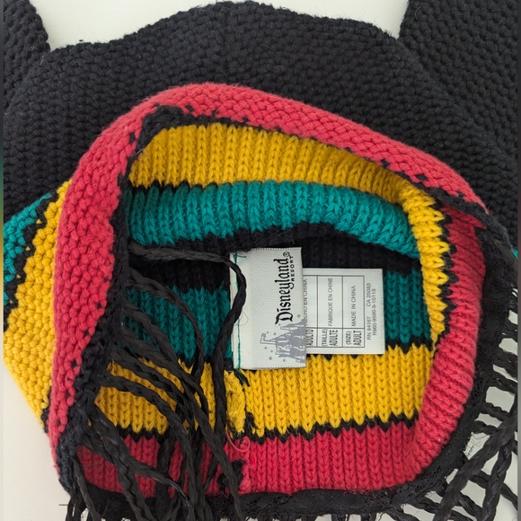 Disney Park Mickey Mouse Ears Hat BUNDLE Jamaica Reggae Rasta Dread Locks Beanie - Picture 6 of 13